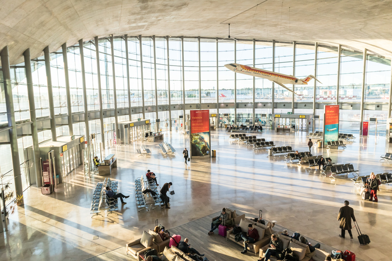 El Aeropuerto de Valencia tiene tres terminales. 